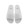 Luke Dougie Embossed Slide - White