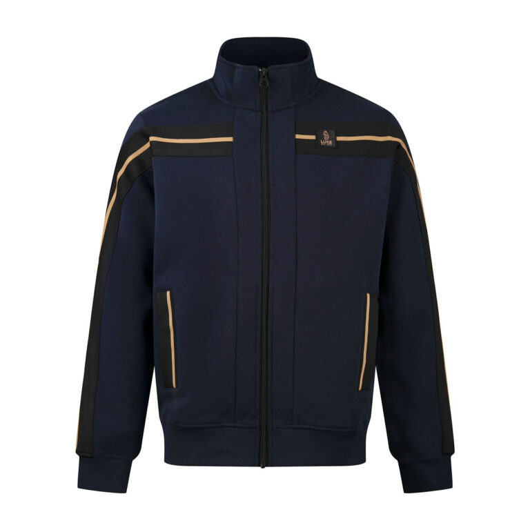 Luke Duke 1000 Zip Through Sweat Shirt - Dark Navy