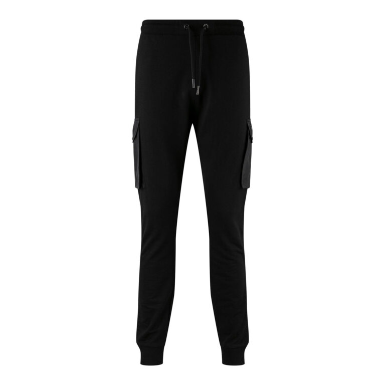 Luke Ealing Contrast Regular Fit Joggers - Black