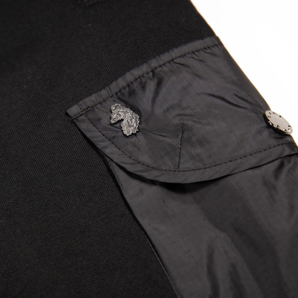 Luke Ealing Contrast Regular Fit Joggers - Black