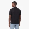 Luke Elgin Knit Check Polo 12GG - Black