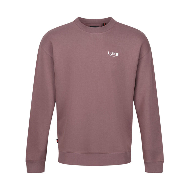 Luke Exceptional Relaxed Fit Long Sleeve Sweatshirt - Dark Mauve