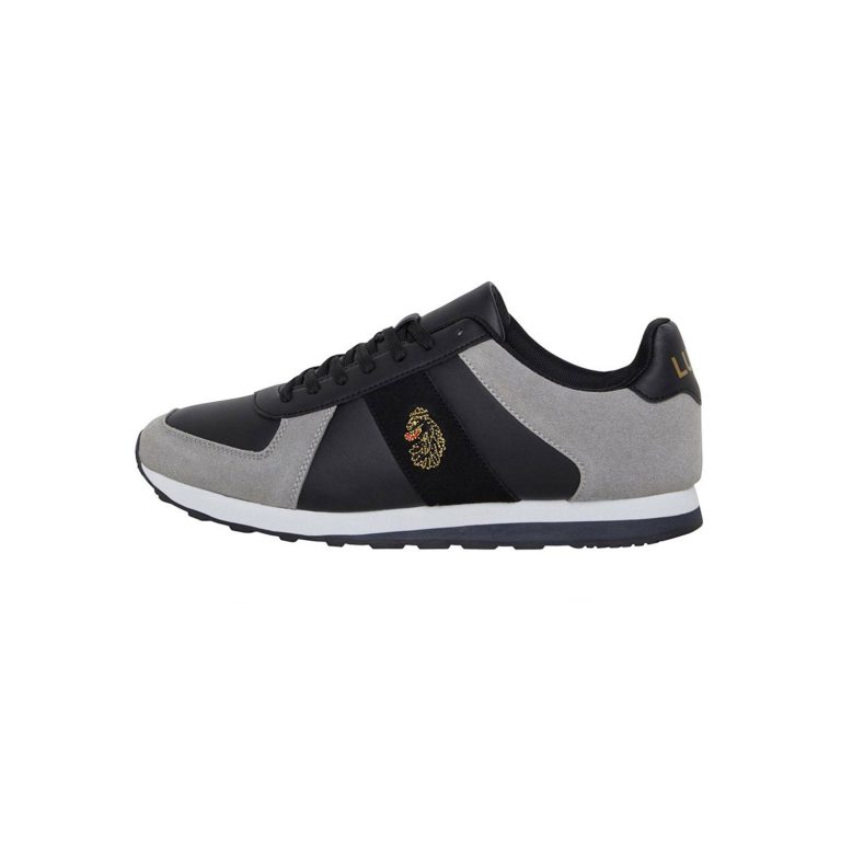 Luke Fach Suede Trainer - Black