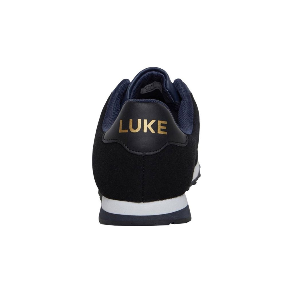 Luke Fach Suede Trainers - Navy