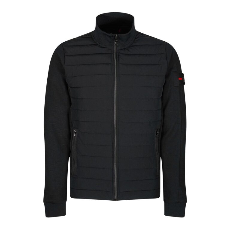 Luke Fallon 2 Full Zip Funnel Neck Regular Fit Long Sleeve Jacket - Jet Black
