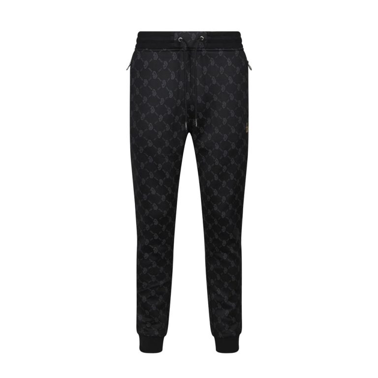 Luke Golden Balls Printed Slim Fit Jogger - Black Charcoal