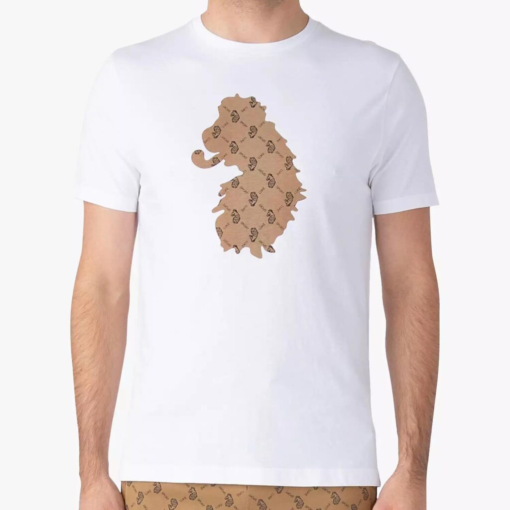 Luke Infila Penny Regular Fit Short Sleeve T-Shirt - White Caramel