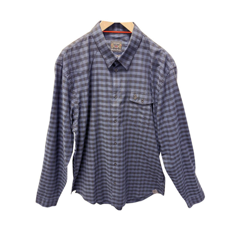 Luke Itans Long Sleeve Check Shirt - Black