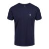Luke Johnys Regular Fit Short Sleeve 3 Pack T-Shirt - Black/White/Navy