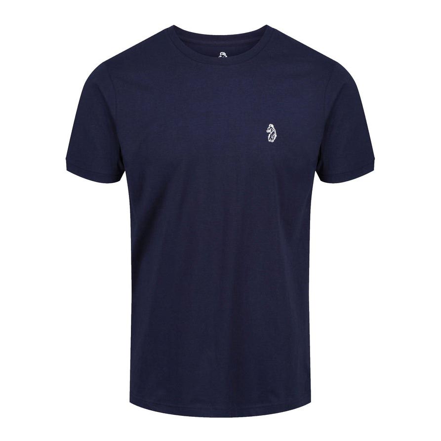 Luke Johnys Regular Fit Short Sleeve 3 Pack T-Shirt - Black/White/Navy