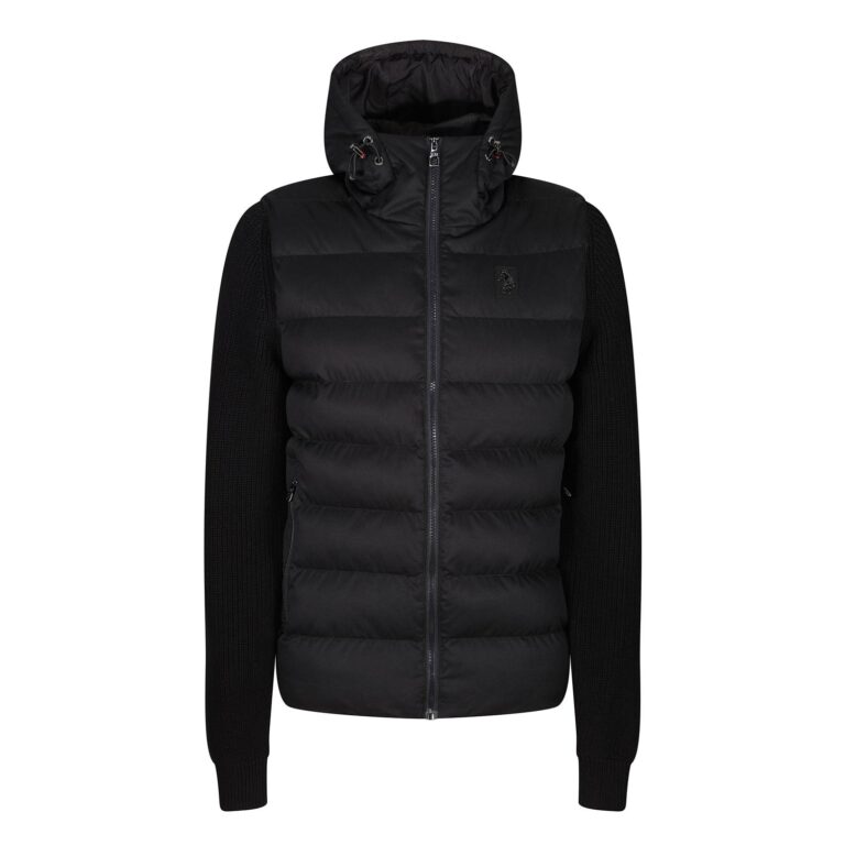 Luke Kirkwood Quilted Knit Regular Fit Long Sleeve jacket - Black
