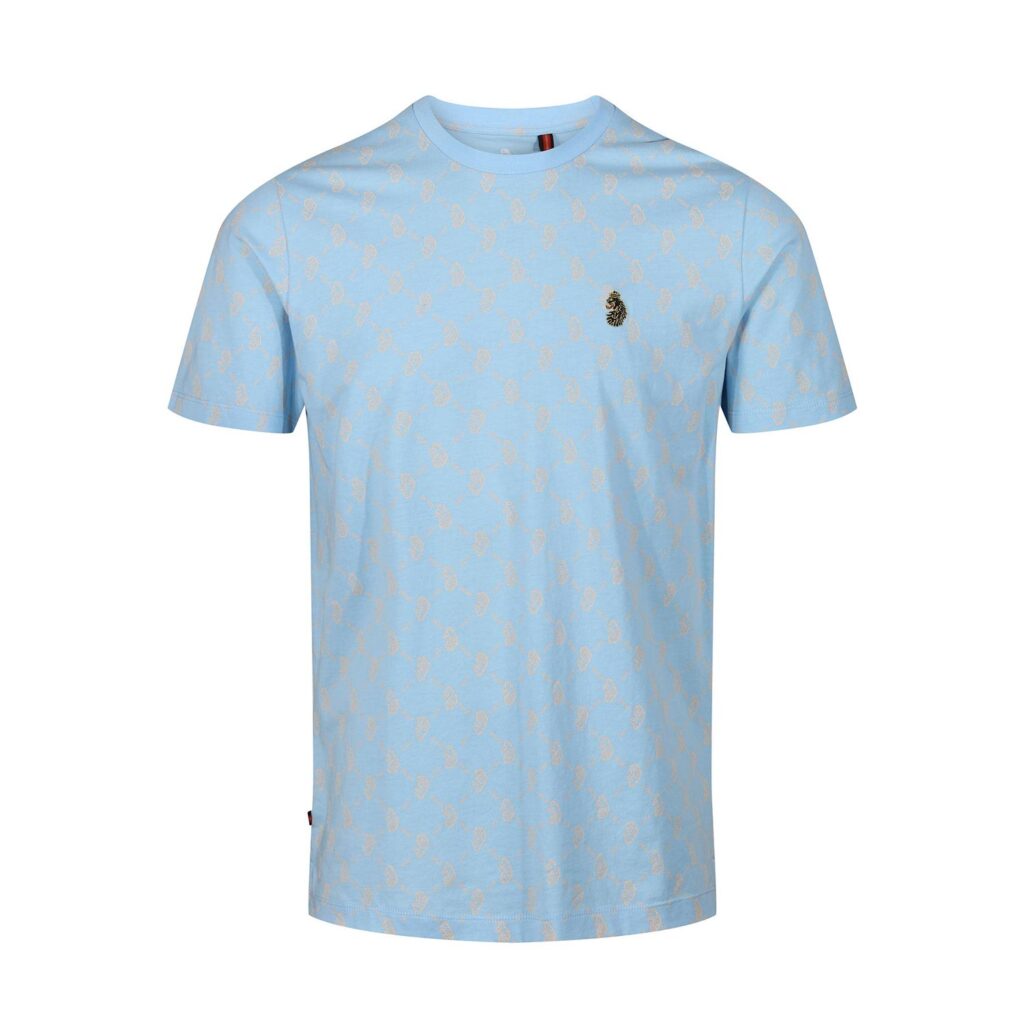 Luke Lineker Regular Fit T-Shirt - Sky Blue