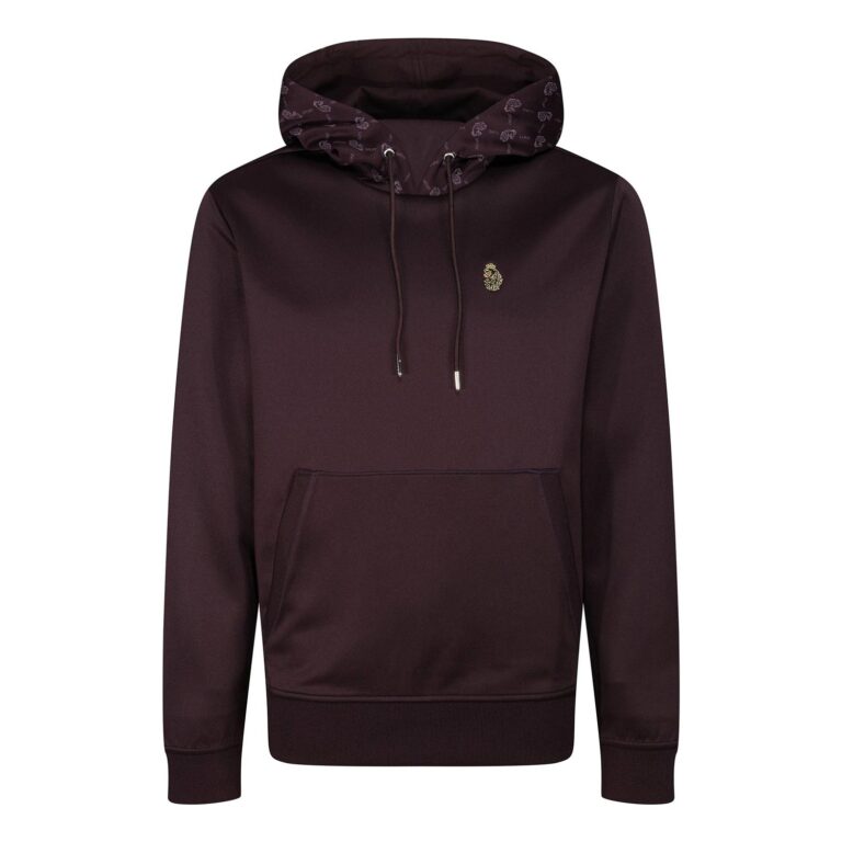 Luke Lions Share Regular Fit Long Sleeve Hoodie - Merlot