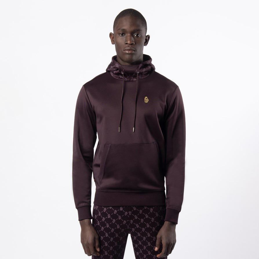 Luke Lions Share Regular Fit Long Sleeve Hoodie - Merlot