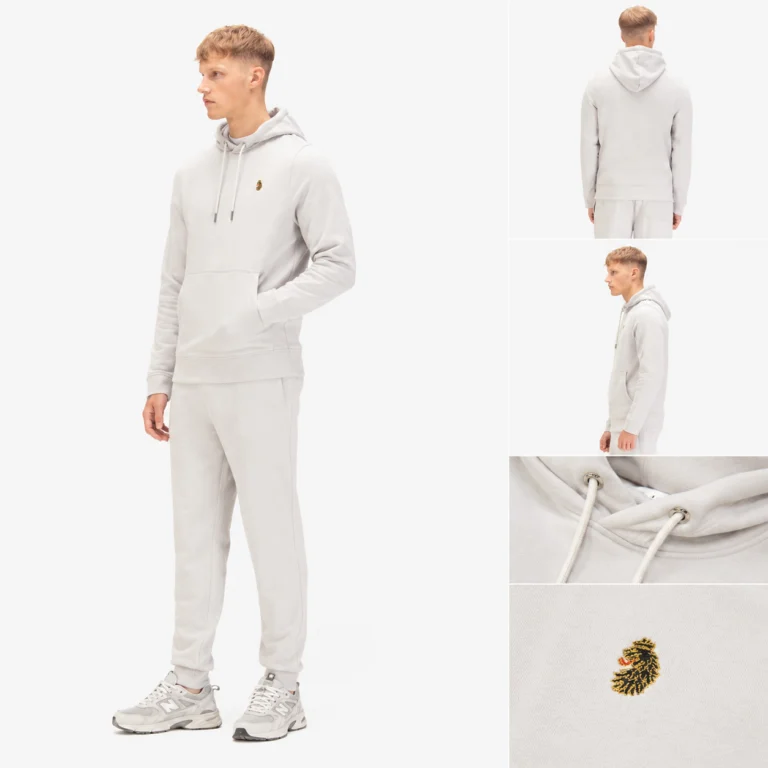 Luke Los Angeles 1000 Hoodie 320GSM - Ice Grey