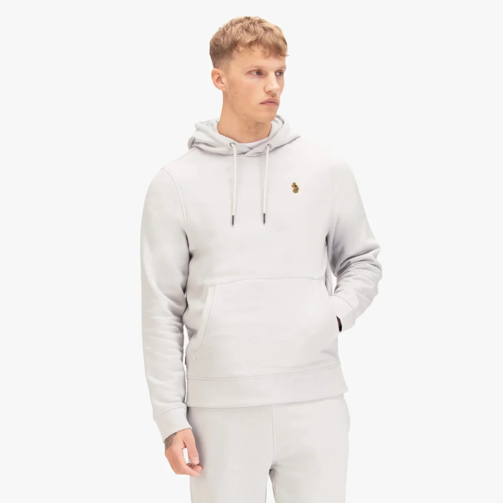 Luke Los Angeles 1000 Hoodie 320GSM - Ice Grey