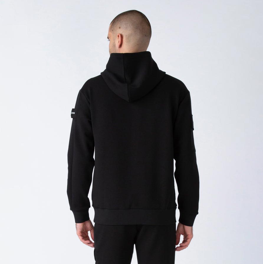 Luke Lotus Regular Fit Hoodie - Black