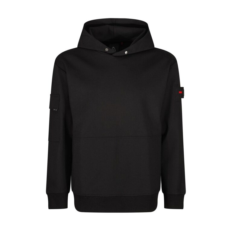 Luke Lotus Regular Fit Hoodie - Black