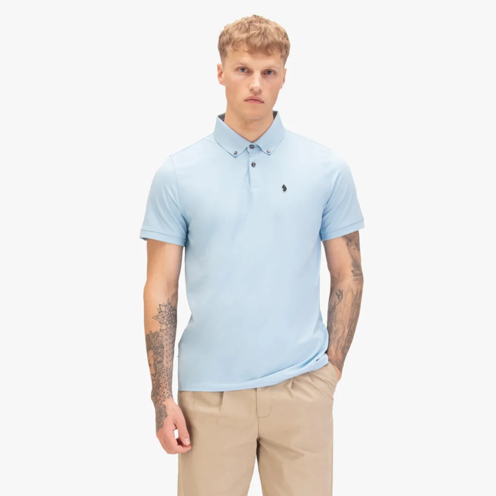 Luke Macau Premium Modal Polo 180GSM - Sky Blue