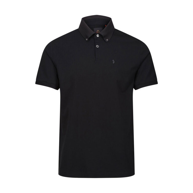 Luke Macau Regular Fit Short Sleeve Polo - Black