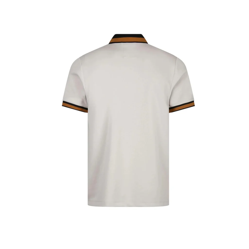 Luke Makati Cotton Pique Polo Shirt - Ice Grey