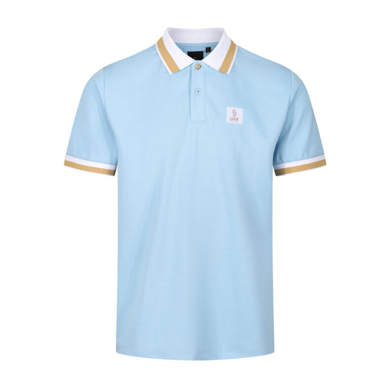 Luke Makati Regular Fit Short Sleeve Polo - Sky Blue