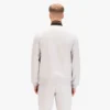 Luke Makati Zip Through Sweat Shirt - Ice Grey