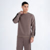 Luke Massachusetts Tape Detail Regular Fit Long Sleeve Sweatshirt - Mushroom
