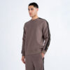 Luke Massachusetts Tape Detail Regular Fit Long Sleeve Sweatshirt - Mushroom