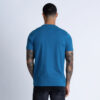 Luke Mill Tee Stripe Regular Fit Short Sleeve T-Shirt 220GSM - New Navy White