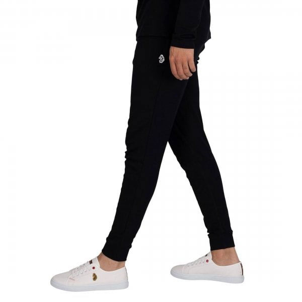 Luke Naples Sport Long Sleeve T-Shirt And Jog Pants Set - Jet Black