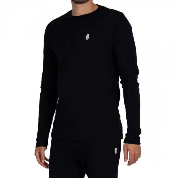 Luke Naples Sport Long Sleeve T-Shirt And Jog Pants Set - Jet Black