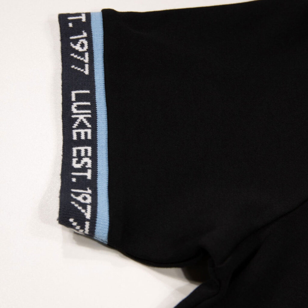 Luke Nelson Text Cuff Regular Fit Slort Sleeve T-Shirt - Black