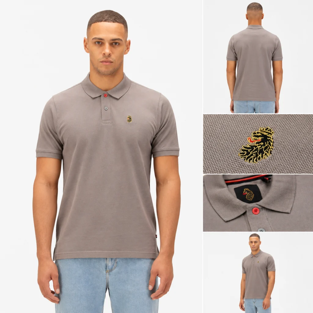 Luke New Mead Sport Core Polo - Concrete