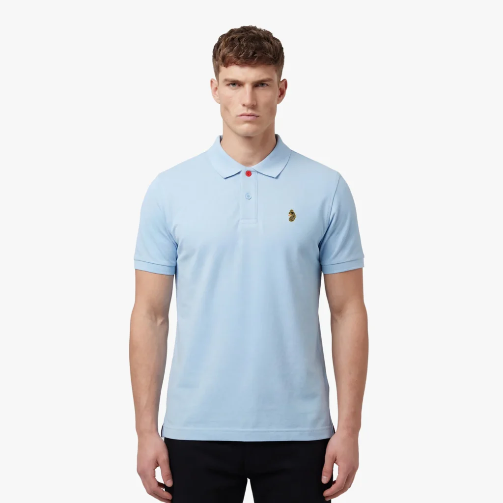 Luke New Mead Sport Core Polo - Sky Blue