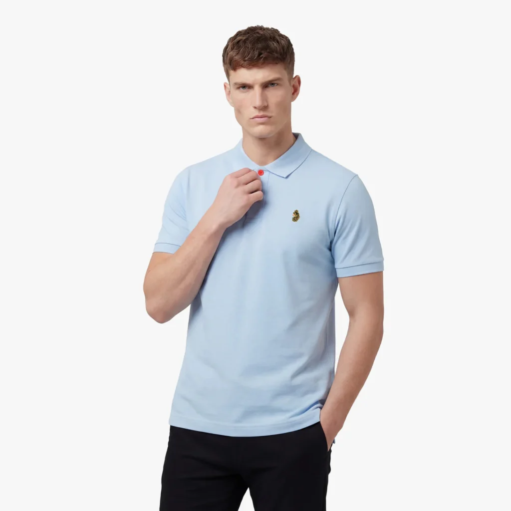 Luke New Mead Sport Core Polo - Sky Blue