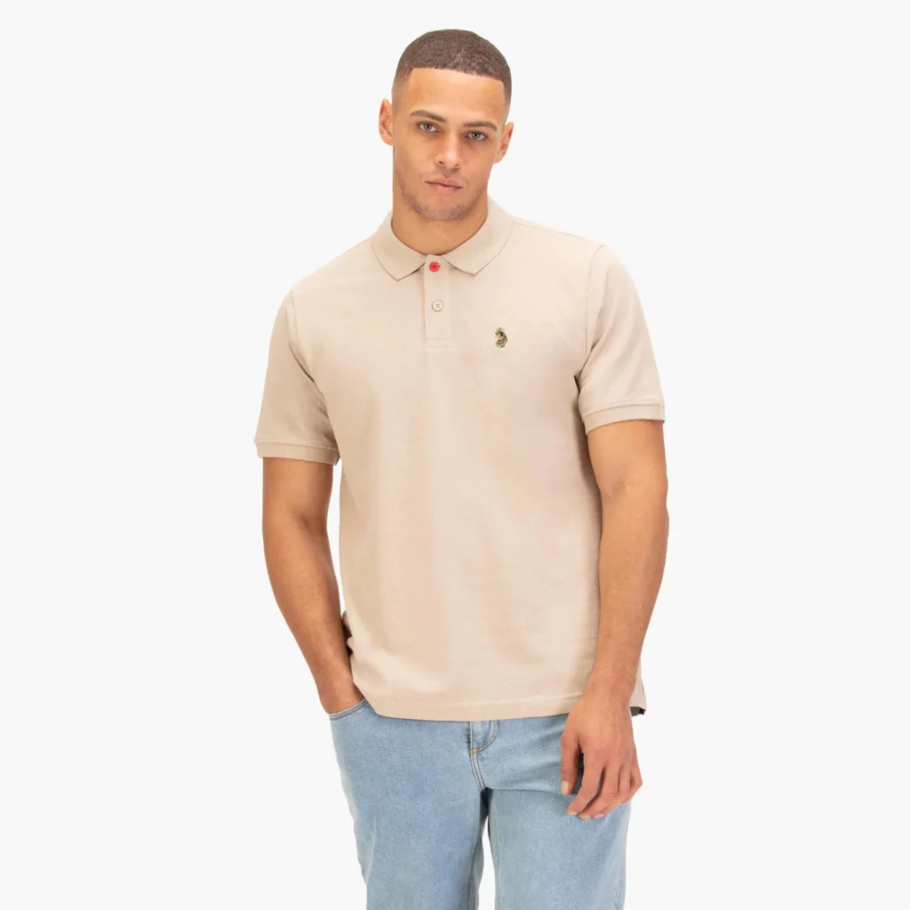 Luke New Mead Sport Core Polo - Stone