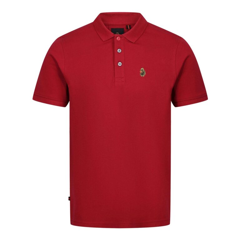 Luke New Mead Sport Regular Fit Short Sleeve Polo Shirt - Blood Stone