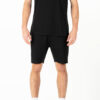 Luke Reid Text Detail 290GSM Regular Fit Shorts - Black