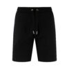Luke Reid Text Detail 290GSM Regular Fit Shorts - Black