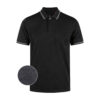 Luke Saxon Neck Regular Fit Short Sleeve Polo - Black