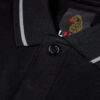 Luke Saxon Neck Regular Fit Short Sleeve Polo - Black