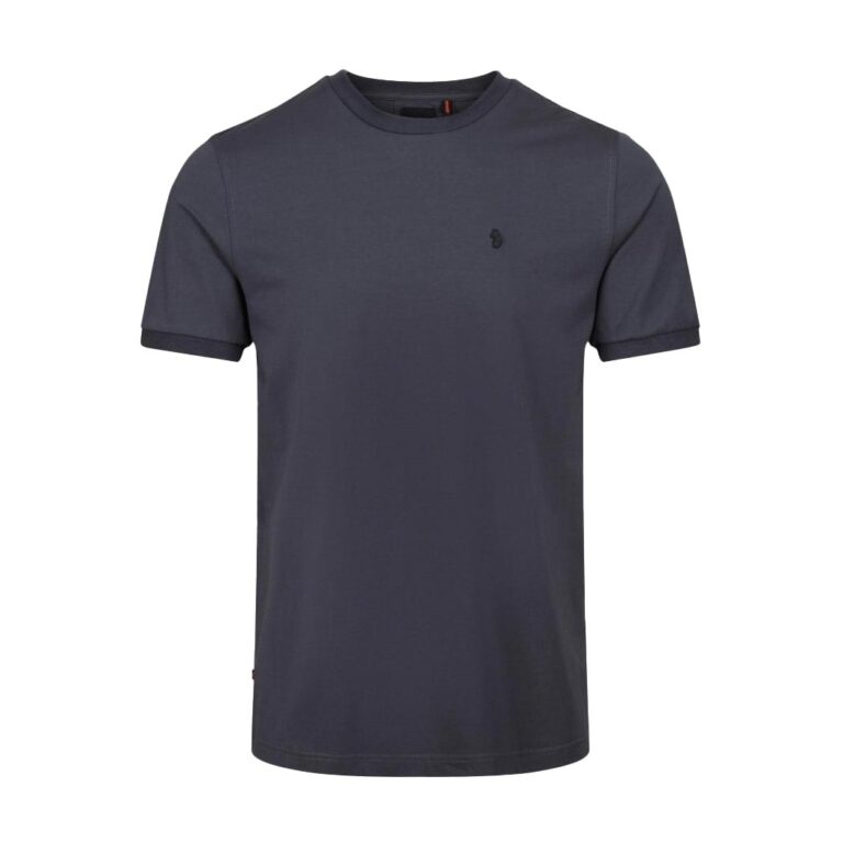 Luke Shanghai Jersey Regular Fit Short Sleeve T-Shirt - Charcoal