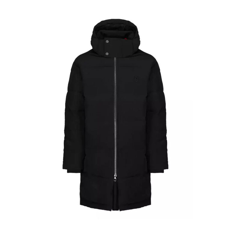 Luke Sir Bob Detachable Hood Long Line Regular Fit Long Sleeve Jacket - Jet Black