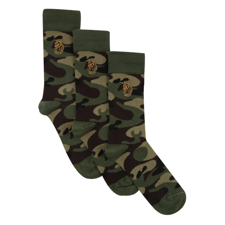 Luke Spurs 3 Pack Sock - Camo