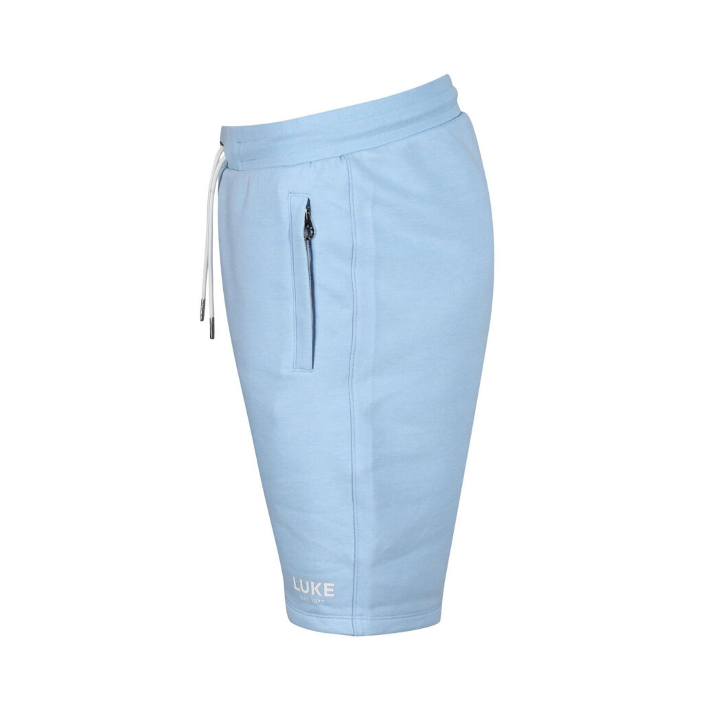 Luke Staggering Sweat Regular Fit Short - Sky Blue