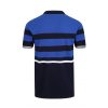 Luke Stripe New Mead Short Sleeve Polo - Very Dark Navy