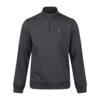Luke Sydney 1000 320GSM  1/4 Zip Sweater - Charcoal