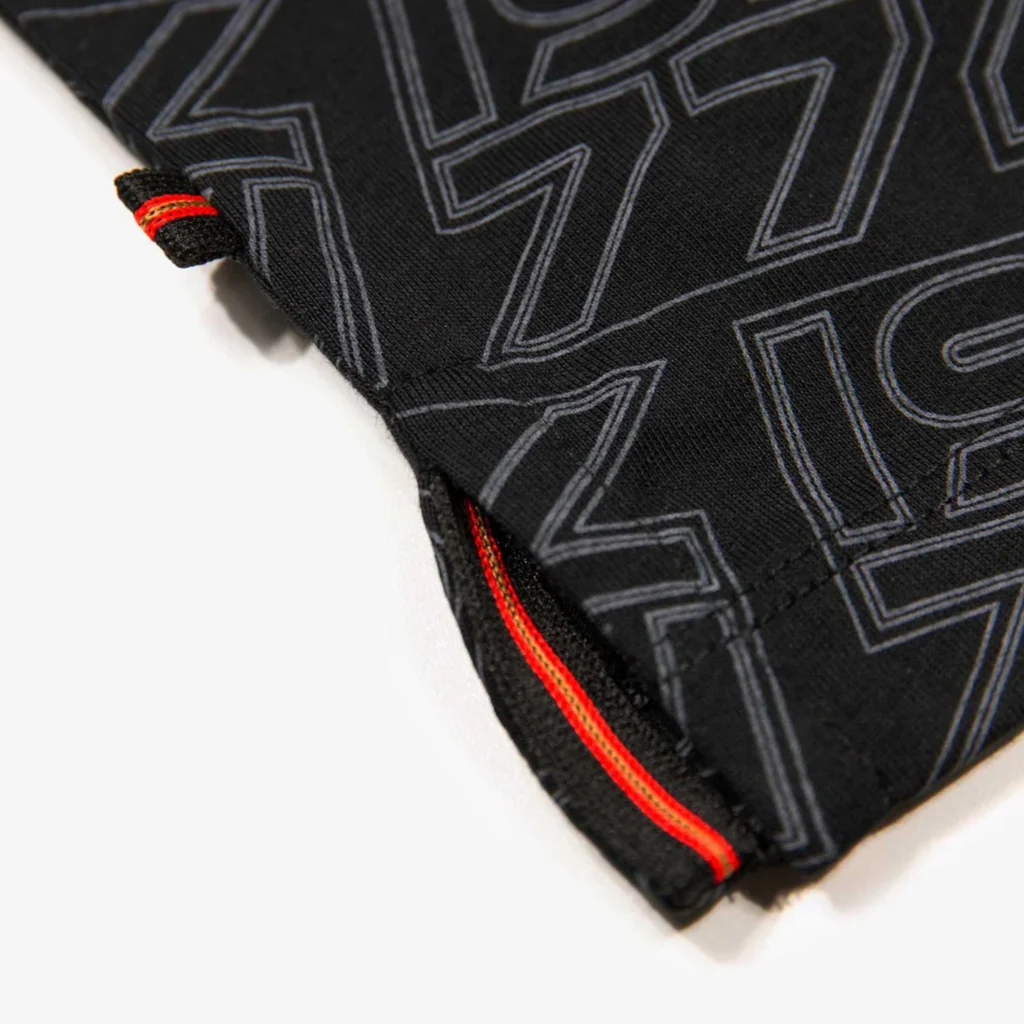 Luke Totti Overprint Zip Polo 220GSM - Black