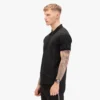 Luke Totti Overprint Zip Polo 220GSM - Black